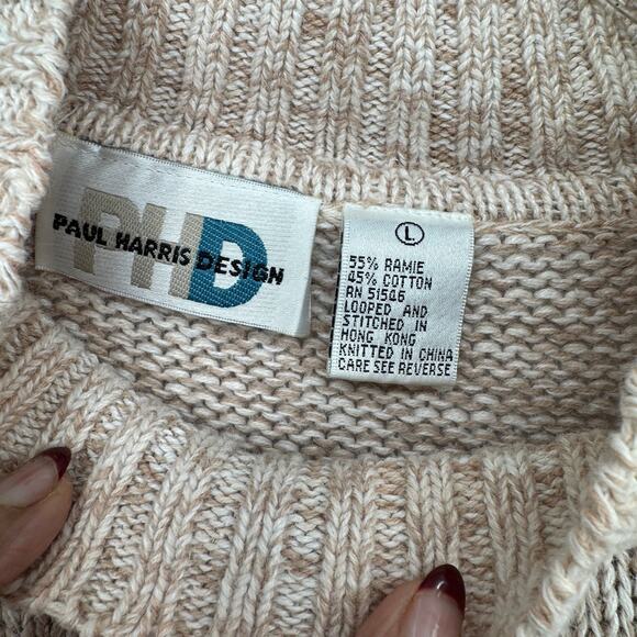 Paul Harris Design Vtg L Floral Accents ubn colorblock - Picture 4 of 6